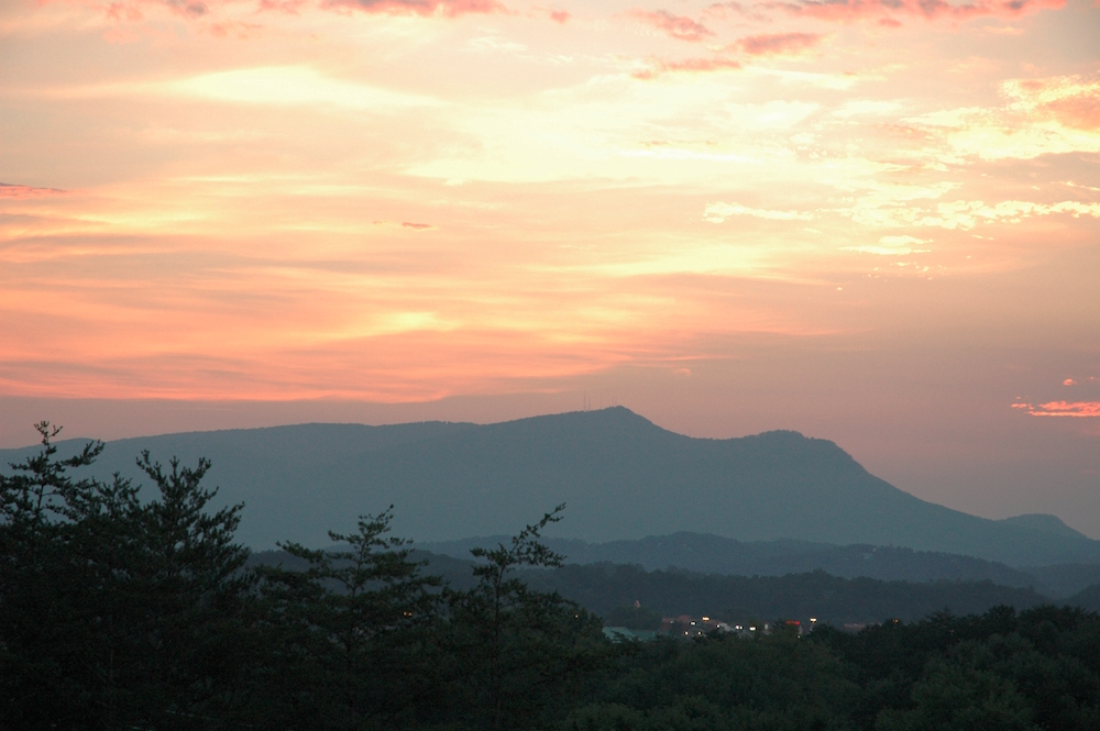 Sunset at Bluff Mountain