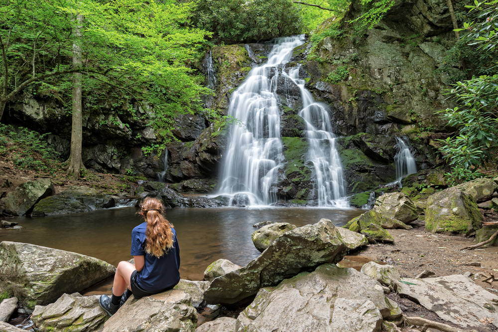 Spruce Flat Falls in the Smoky Mountains