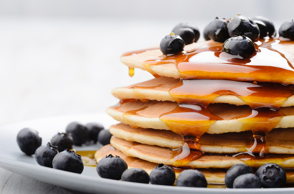 Pancakes with blueberries